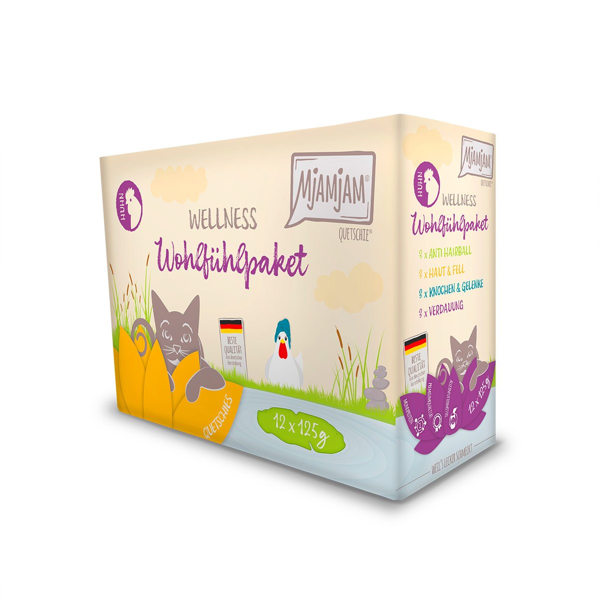 MjAMjAM Wellness Wohlfühlpaket Huhn 12x125g MjAMjAM Wellness Wohlfühlpaket Huhn 12x125g von MjAMjAM