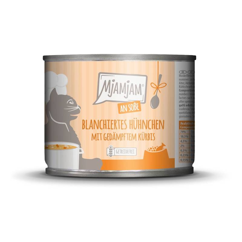 MjAMjAM blanchiertes Hühnchen mit Kürbis an Soße 6x185g von MjAMjAM