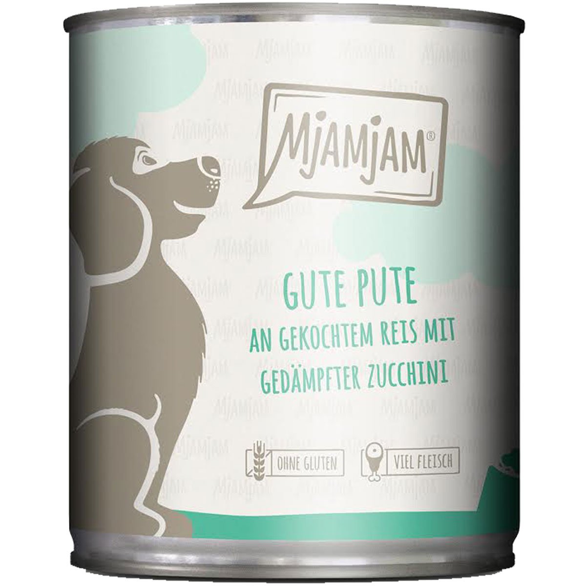 MjAMjAM gute Pute an gekochtem Reis mit gedämpfter Zucchini 6x800g von MjAMjAM