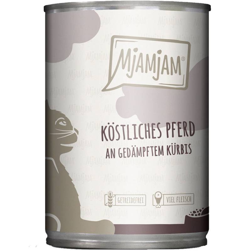 MjAMjAM köstliches Pferd an gedämpftem Kürbis 6x400g von MjAMjAM