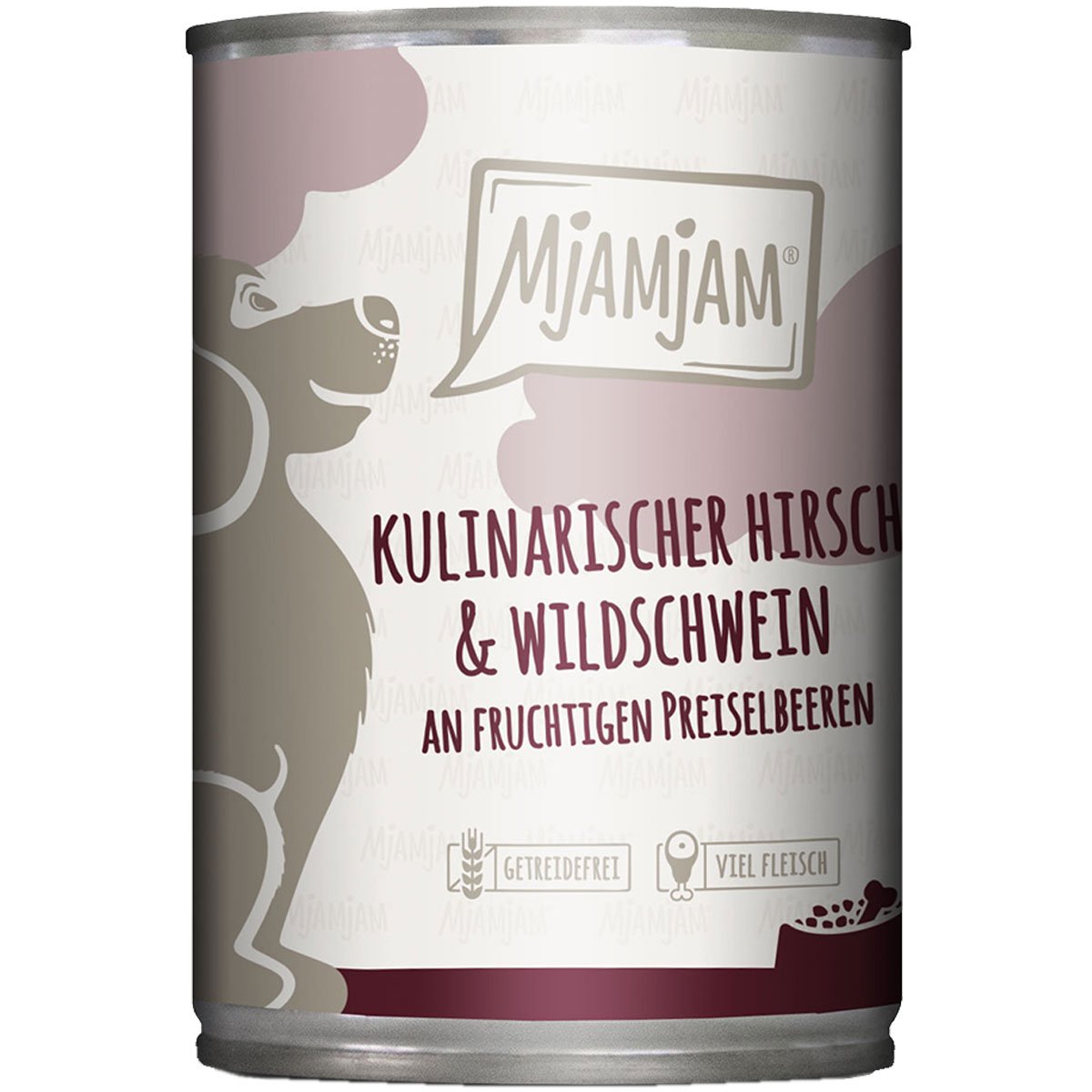 MjAMjAM kulinarischer Hirsch&Wildschwein an Preiselbeeren 6x400g von MjAMjAM