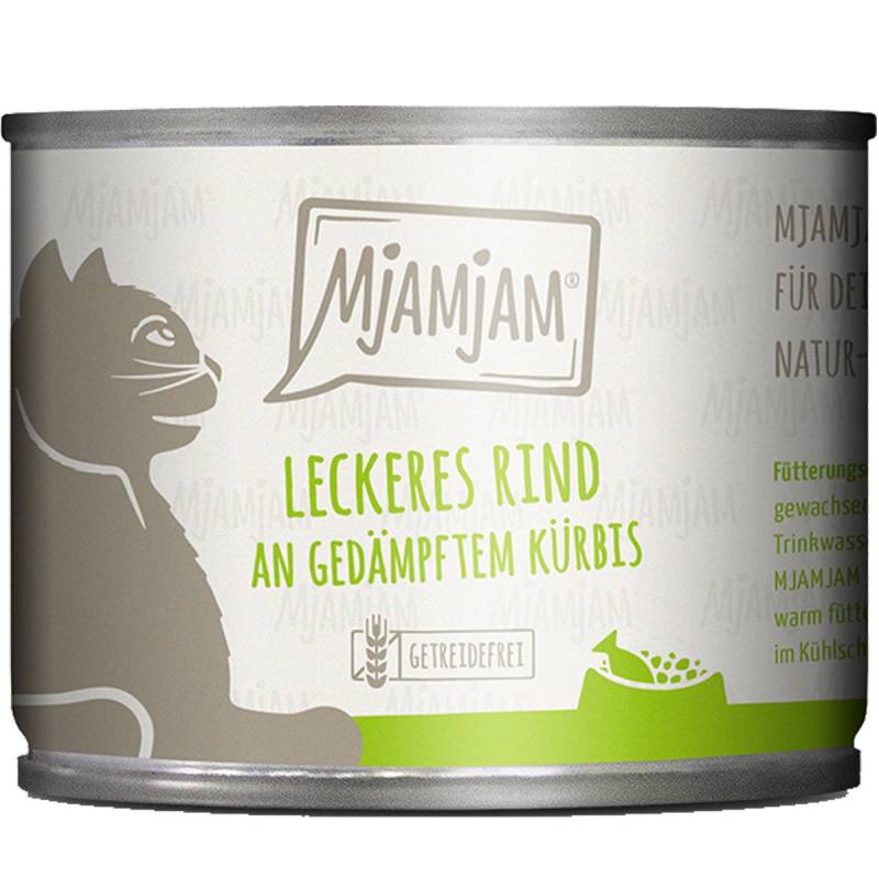 MjAMjAM leckeres Rind an gedämpftem Kürbis 24x200g von MjAMjAM