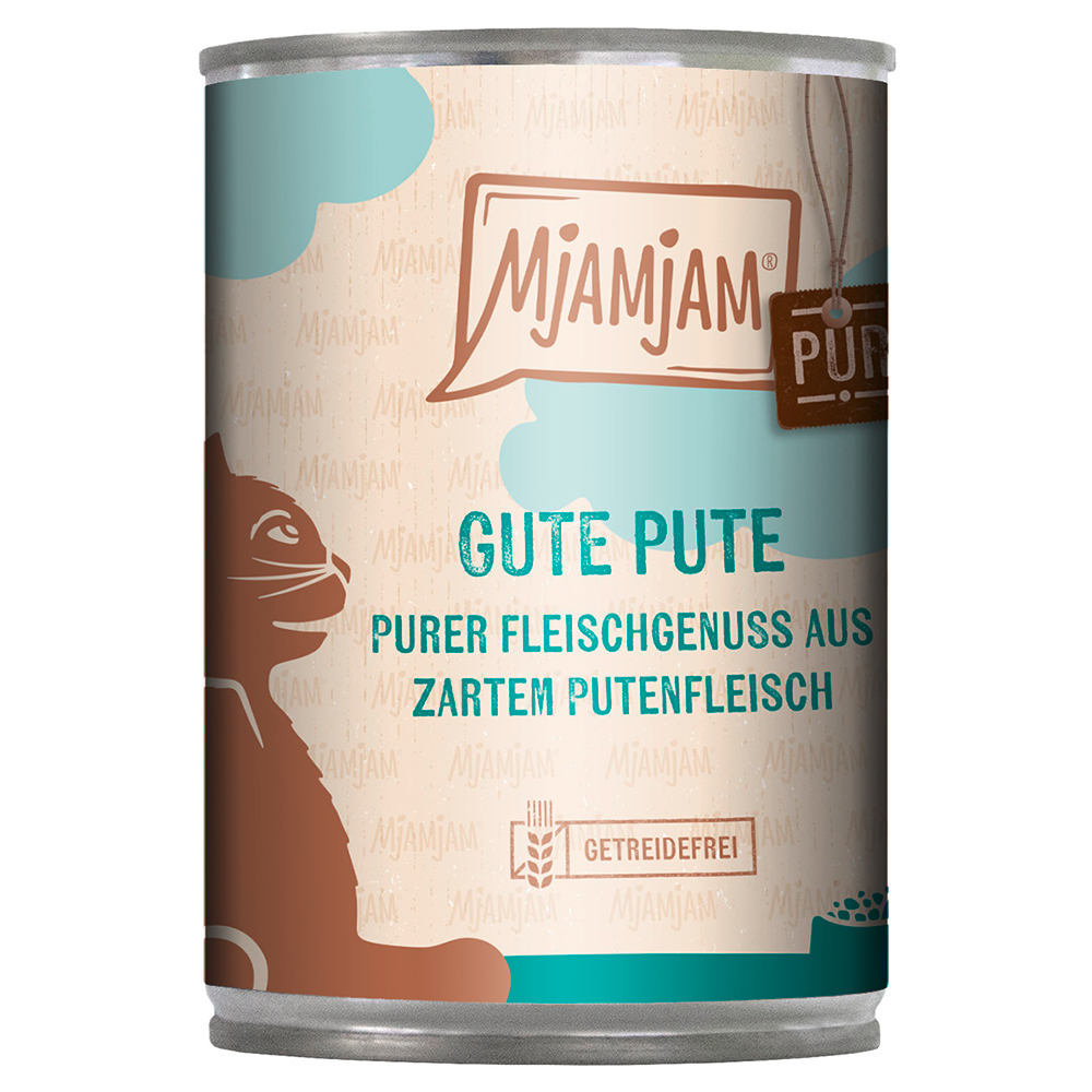 MjAMjAM purer Fleischgenuss 6 x 400 g - gute Pute pur von MjAMjAM