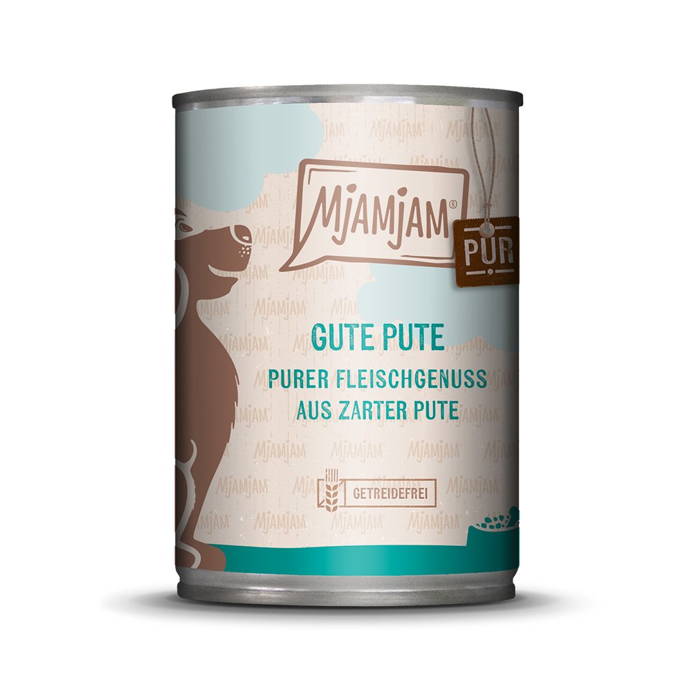 MjAMjAM purer Fleischgenuss 6 x 400 g - gute Pute pur von MjAMjAM