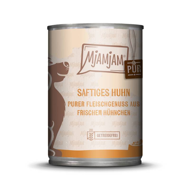 MjAMjAM purer Fleischgenuss 6 x 400 g - saftiges Huhn pur von MjAMjAM