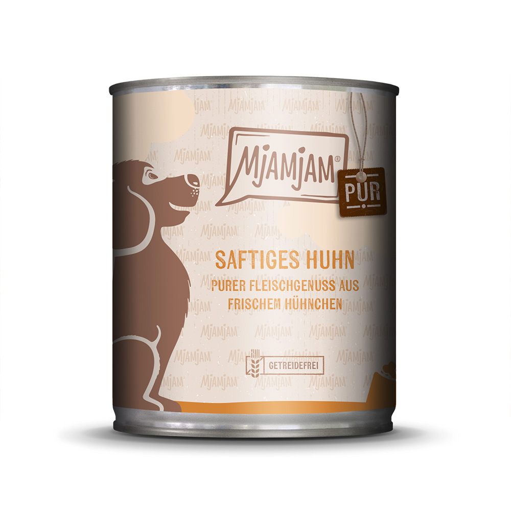 MjAMjAM purer Fleischgenuss 6 x 800 g - saftiges Huhn pur von MjAMjAM