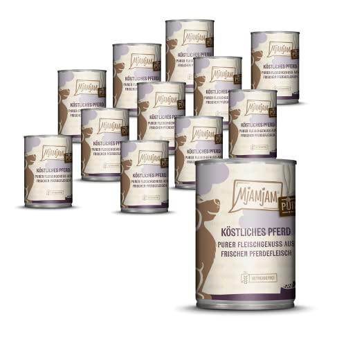 MjAMjAM - purer Fleischgenuss - köstliches Pferd pur 12 x 400 g von MjAMjAM