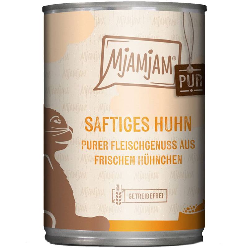 MjAMjAM purer Fleischgenuss saftiges Hühnchen pur 24x400g von MjAMjAM