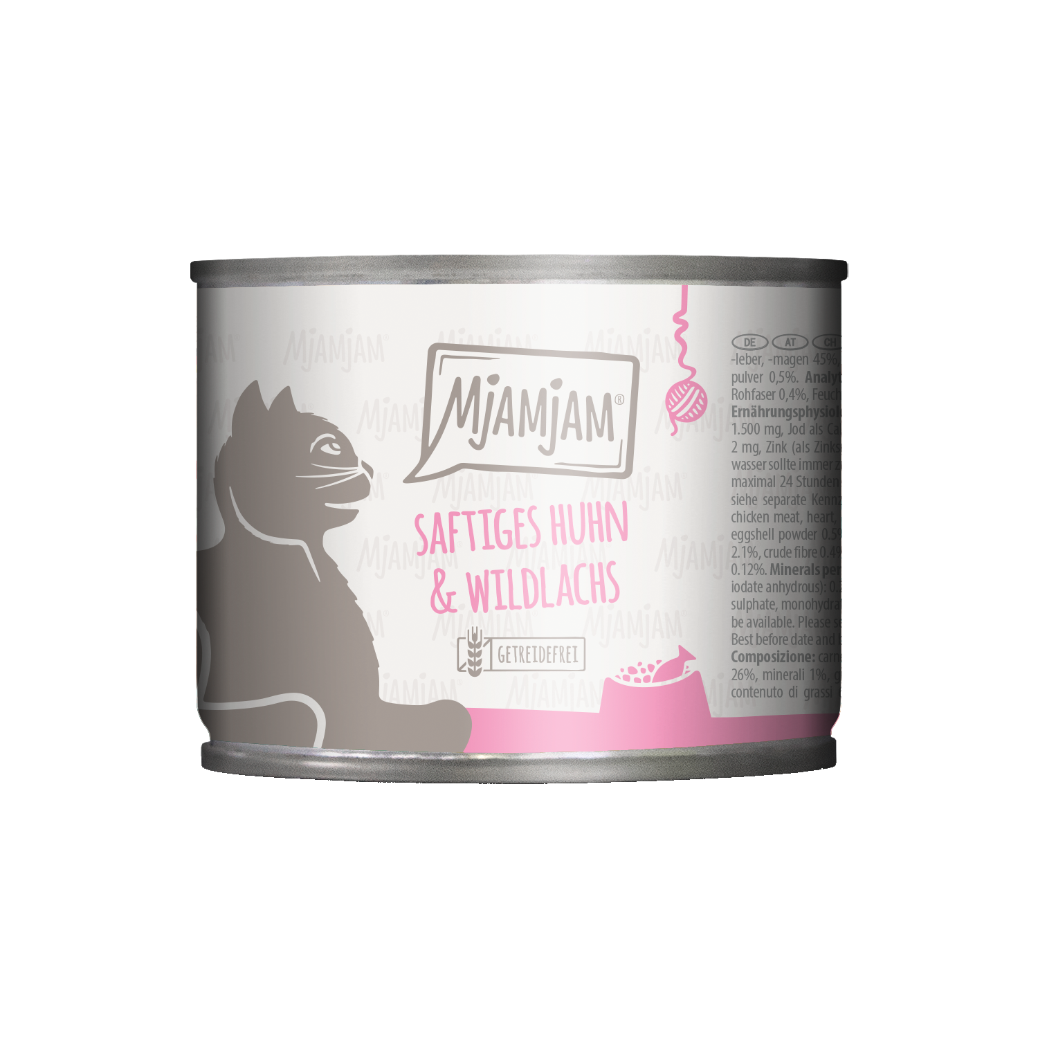MjaMjaM Nassfutter - Dose Adult Cat - Huhn mit Kürbis - 12 x 200 g von MjAMjAM