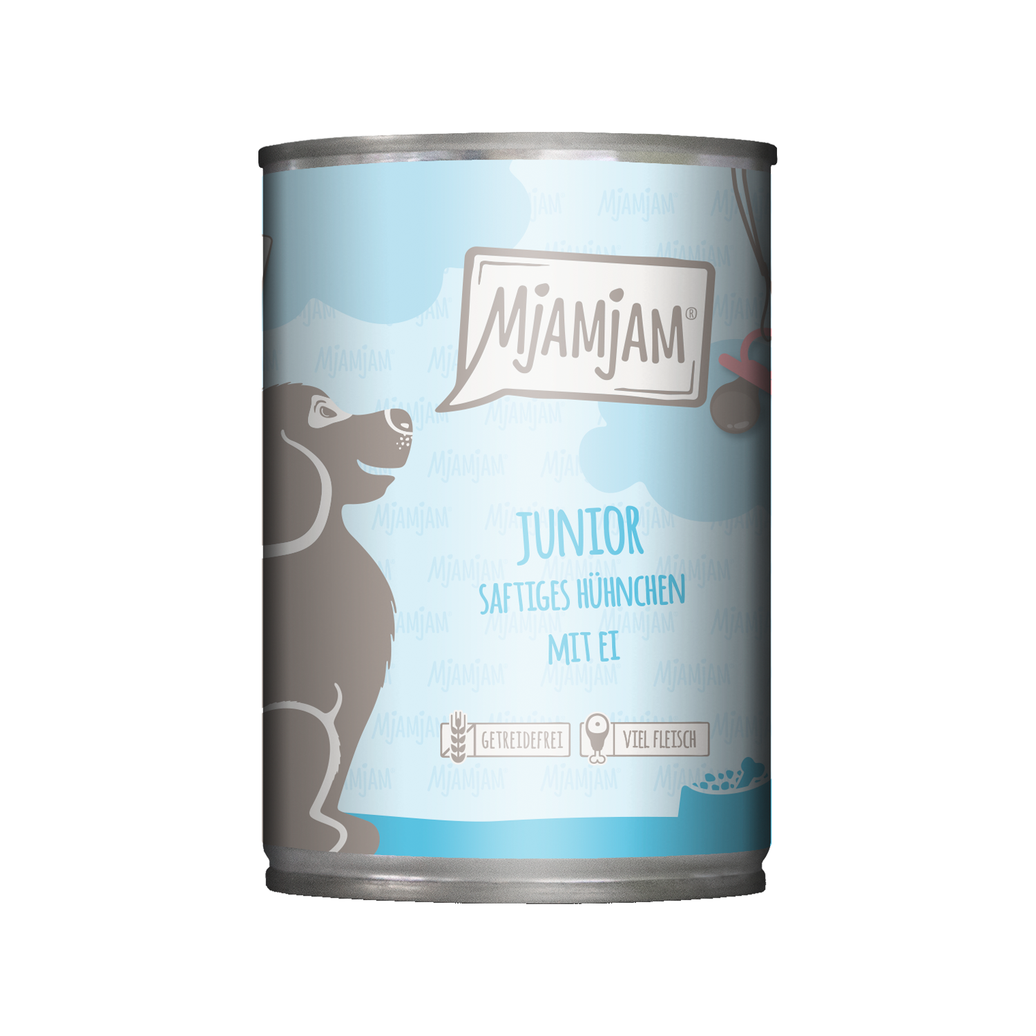 MjaMjaM Nassfutter - Dose Puppy - Huhn mit Ei - 12 x 400 g von MjAMjAM