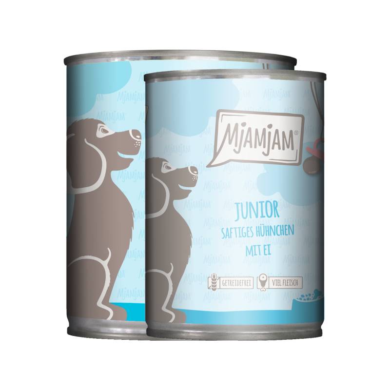 MjaMjaM Nassfutter - Dose Puppy - Huhn mit Ei - 6 x 400 g MjaMjaM Nassfutter - Dose Puppy - Huhn mit Ei - 6 x 400 g von MjAMjAM