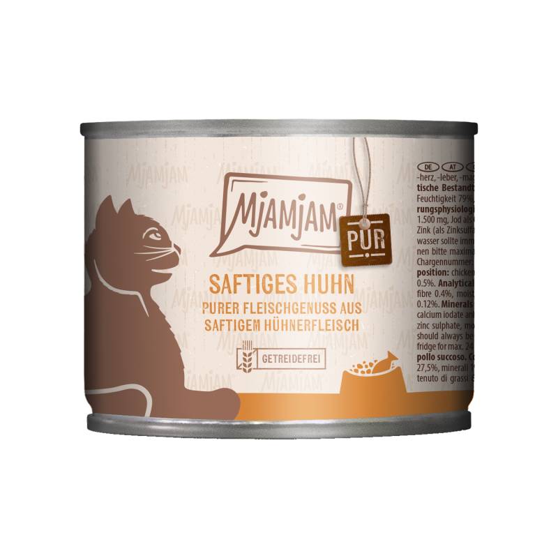 MjaMjaM Purer Fleischgenuss - Dose Adult Cat - Wildschwein - 12 x 200 g von MjAMjAM