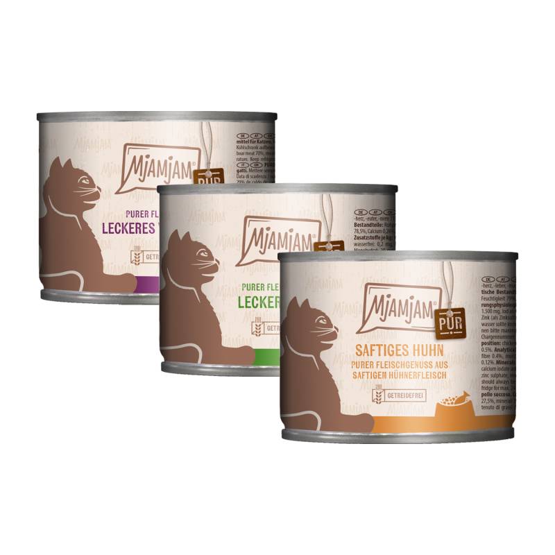 MjaMjaM Purer Fleischgenuss - Dose Adult Cat - Wildschwein - 6 x 200 g von MjAMjAM