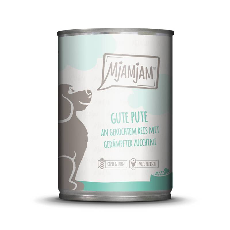 Sparpaket MjAMjAM Adult Hund 24 x 400 g - Mixpaket I (3 Sorten) von MjAMjAM