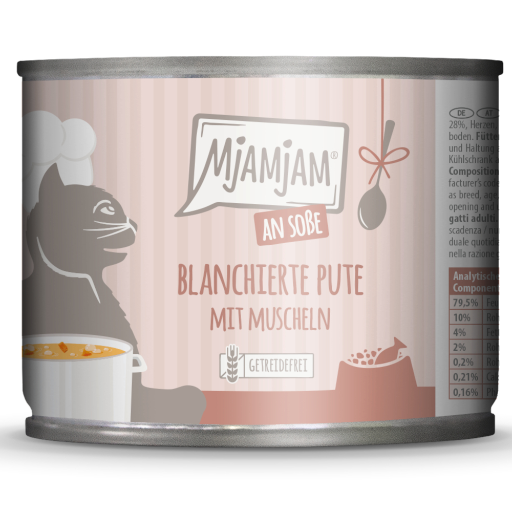 Sparpaket MjAMjAM an Soße 24 x 185 g - blanchierte Pute mit Muscheln von MjAMjAM