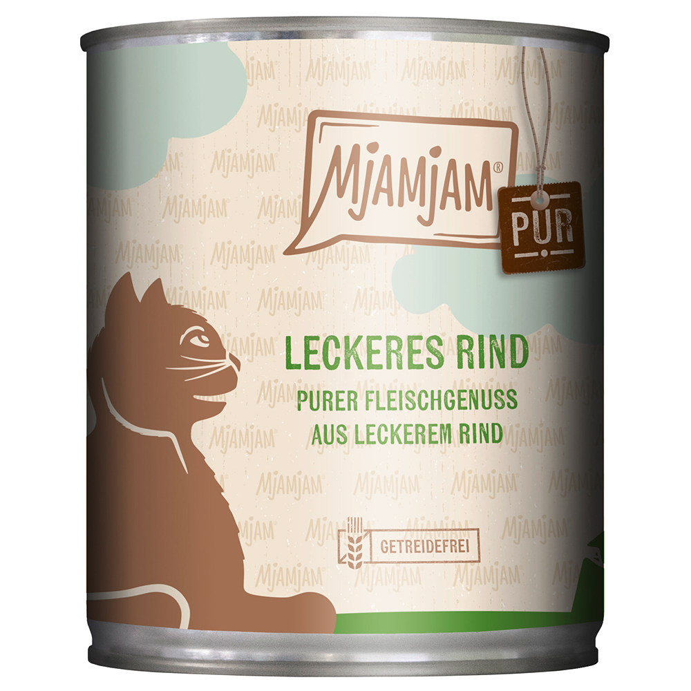 Sparpaket MjAMjAM purer Fleischgenuss 24 x 800 g - leckeres Rind pur von MjAMjAM