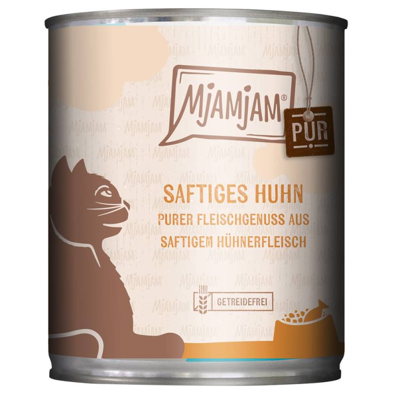 Sparpaket MjAMjAM purer Fleischgenuss 24 x 800 g - saftiges Hühnchen pur von MjAMjAM