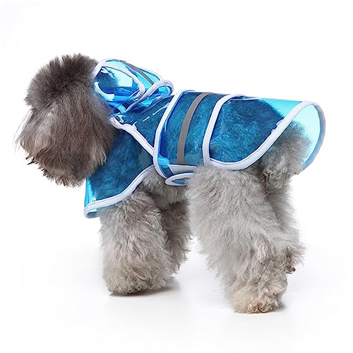 Haustier-Regenbekleidung mit Hut und reflektierendem Streifen für Welpen, Hunde, regenfest, schmutzabweisend, Regenmäntel für Haustiere Haustier-Regenbekleidung mit Hut und reflektierendem Streifen für Welpen, Hunde, regenfest, schmutzabweisend, Regenmäntel für Haustiere von Mjaie