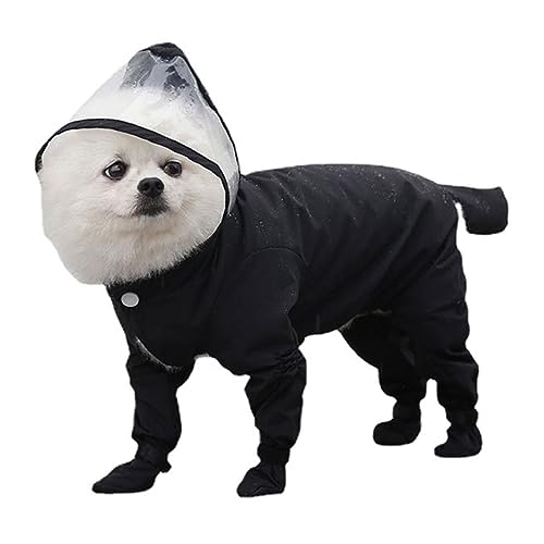 Hunde-Regenmäntel, Kapuzenponchos für kleine bis große Hunde und Welpen, mit Kapuze, Welpen-Regenponchos, Regenbekleidung, wasserdichte Kleidung Hunde-Regenmäntel, Kapuzenponchos für kleine bis große Hunde und Welpen, mit Kapuze, Welpen-Regenponchos, Regenbekleidung, wasserdichte Kleidung von Mjaie