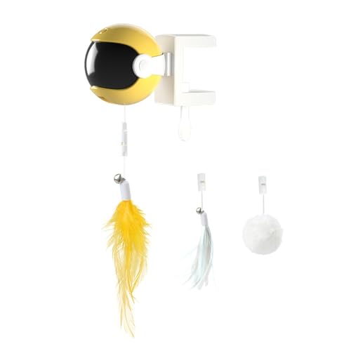 Mjaie Auto Lift Cat Wand Spielzeug Interaktion Katze Teaser Spielzeug Haustier Katzen Teasing Feder Spielzeug Langeweile Katze Jagd Spielzeug Indoor Pet Toy Interaktives Katzenunterhaltungsspielzeug von Mjaie
