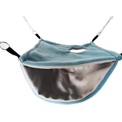 Mjaie Hamster-Winter-Hängematte, Versteck Bett, Hänge-Baum, Bett, Käfigzubehör, warm, kratzfest, Bettwäsche für Frettchen, Eichhörnchen, kleine Haustiere, Hängematte für Frettchen, Papageien, Mjaie Hamster-Winter-Hängematte, Versteck Bett, Hänge-Baum, Bett, Käfigzubehör, warm, kratzfest, Bettwäsche für Frettchen, Eichhörnchen, kleine Haustiere, Hängematte für Frettchen, Papageien, von Mjaie