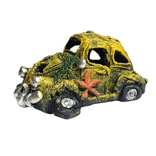 Mjaie Realistische zerbrochene Auto-Simulation, Landschaftsdekoration, Bonsais-Bastelarbeiten, realistisches zerbrochenes Auto für Aquarien, Aquarien, zerbrochenes Auto für Aquarium von Mjaie