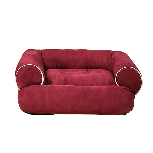 Stilvolles Nest für kleine Welpen, Kätzchen, rutschfester Hundekorb, Haustierbett mit abnehmbarem Kissen, mehrfarbige Haustiercouch Stilvolles Nest für kleine Welpen, Kätzchen, rutschfester Hundekorb, Haustierbett mit abnehmbarem Kissen, mehrfarbige Haustiercouch von Mjaie