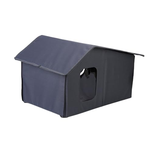 Wasserdichtes Tipi für Haustierhaus, Outdoor-Hauszelt, Tipi für Katze, Kätzchen, Welpen, Outdoor-Zelt, Unterschlupf, Herrenhaus, Haustier-Outdoor-Haus mit Tür Wasserdichtes Tipi für Haustierhaus, Outdoor-Hauszelt, Tipi für Katze, Kätzchen, Welpen, Outdoor-Zelt, Unterschlupf, Herrenhaus, Haustier-Outdoor-Haus mit Tür von Mjaie