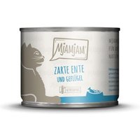 MjAMjAM Nassfutter Katze Adult 6x200 g Ente und Geflügel von MjAMjAM
