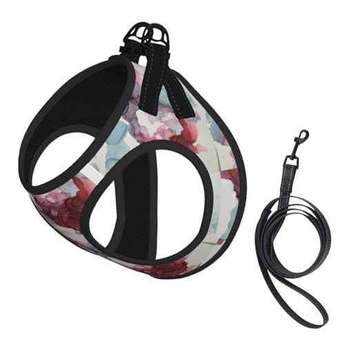 Abstrakte Marmor-Weste für kleine Hunde, reflektierend, verstellbar, atmungsaktives Netzgewebe, bequeme Passform, einfach zu tragen, Sicherheitsleine Abstrakte Marmor-Weste für kleine Hunde, reflektierend, verstellbar, atmungsaktives Netzgewebe, bequeme Passform, einfach zu tragen, Sicherheitsleine von Mjinbiao