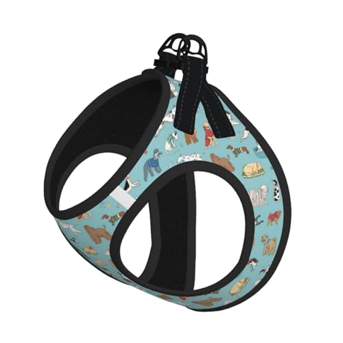Dogs Service Hundeweste, reflektierend, verstellbar, für kleine Hunde, atmungsaktives Netzgewebe, bequeme Passform, einfach zu tragen, Sicherheitsleine Dogs Service Hundeweste, reflektierend, verstellbar, für kleine Hunde, atmungsaktives Netzgewebe, bequeme Passform, einfach zu tragen, Sicherheitsleine von Mjinbiao