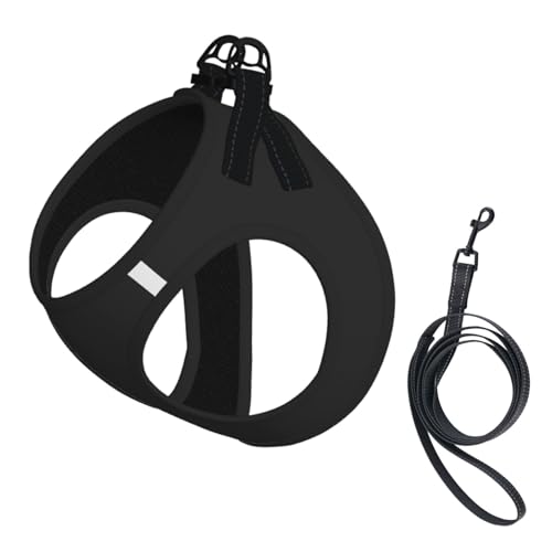 Hundeweste, reflektierend, verstellbar, für kleine Hunde, atmungsaktives Netzgewebe, bequeme Passform, einfach zu tragen, Sicherheitsleine Hundeweste, reflektierend, verstellbar, für kleine Hunde, atmungsaktives Netzgewebe, bequeme Passform, einfach zu tragen, Sicherheitsleine von Mjinbiao