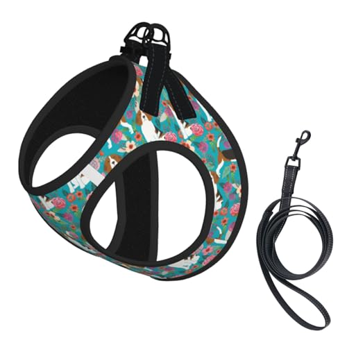 Hundeweste, reflektierend, verstellbar, für kleine Hunde, atmungsaktives Netzgewebe, bequeme Passform, einfach zu tragen, Sicherheitsleine Hundeweste, reflektierend, verstellbar, für kleine Hunde, atmungsaktives Netzgewebe, bequeme Passform, einfach zu tragen, Sicherheitsleine von Mjinbiao