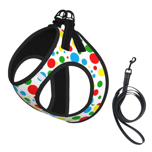 Hundeweste für kleine Hunde, reflektierend, verstellbar, atmungsaktives Netzgewebe, bequeme Passform, einfach zu tragen, Sicherheitsleine Hundeweste für kleine Hunde, reflektierend, verstellbar, atmungsaktives Netzgewebe, bequeme Passform, einfach zu tragen, Sicherheitsleine von Mjinbiao