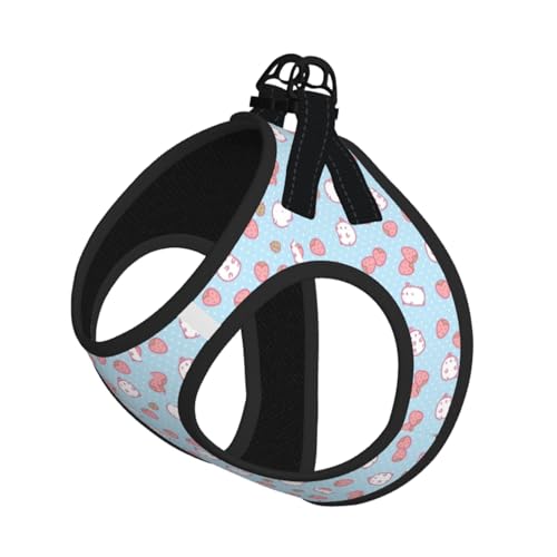 Hundeweste mit Cartoon-Charakteren, Erdbeere, reflektierend, verstellbar, für kleine Hunde, atmungsaktives Netzgewebe, bequeme Passform, einfach zu tragen, Sicherheitsleine Hundeweste mit Cartoon-Charakteren, Erdbeere, reflektierend, verstellbar, für kleine Hunde, atmungsaktives Netzgewebe, bequeme Passform, einfach zu tragen, Sicherheitsleine von Mjinbiao
