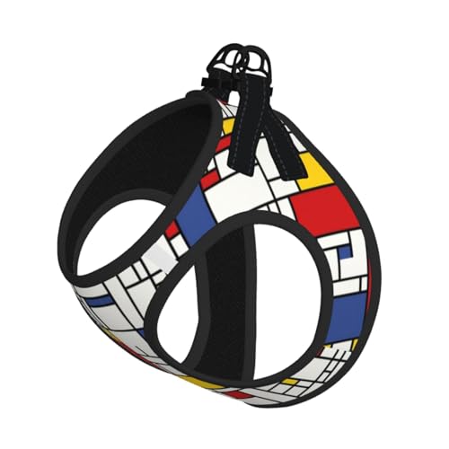 Hundeweste mit abstraktem Muster, reflektierend, verstellbar, für kleine Hunde, atmungsaktives Netzgewebe, bequeme Passform, einfach zu tragen, Sicherheitsleine Hundeweste mit abstraktem Muster, reflektierend, verstellbar, für kleine Hunde, atmungsaktives Netzgewebe, bequeme Passform, einfach zu tragen, Sicherheitsleine von Mjinbiao