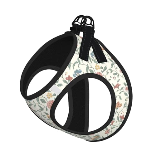 Hundeweste mit rosa Blumen und Blättern, reflektierend, verstellbar, atmungsaktives Netzgewebe, bequeme Passform, einfach zu tragen, Sicherheitsleine Hundeweste mit rosa Blumen und Blättern, reflektierend, verstellbar, atmungsaktives Netzgewebe, bequeme Passform, einfach zu tragen, Sicherheitsleine von Mjinbiao