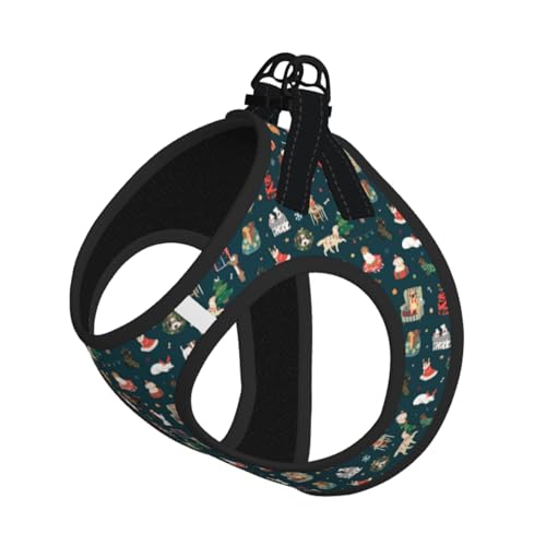 Weihnachtsmann-Hundeweste, reflektierend, verstellbar, für kleine Hunde, atmungsaktives Netzgewebe, bequeme Passform, einfach zu tragen, Sicherheitsleine Weihnachtsmann-Hundeweste, reflektierend, verstellbar, für kleine Hunde, atmungsaktives Netzgewebe, bequeme Passform, einfach zu tragen, Sicherheitsleine von Mjinbiao