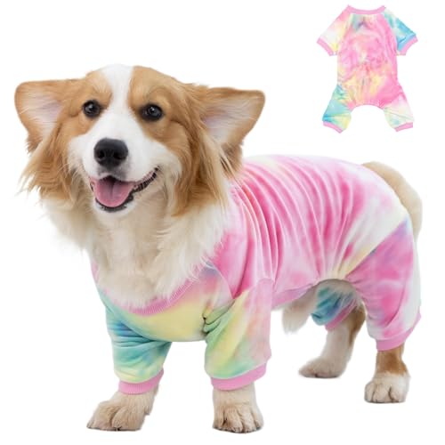 Mklhgty Batik-Hunde-Pyjama, Winterkleidung, weicher Schlafanzug für kleine Hunde, Jungen, Mädchen, Welpen, Weihnachten, bequemer Haustier-Jumpsuit, Katzen-Einteiler Mklhgty Batik-Hunde-Pyjama, Winterkleidung, weicher Schlafanzug für kleine Hunde, Jungen, Mädchen, Welpen, Weihnachten, bequemer Haustier-Jumpsuit, Katzen-Einteiler von Mklhgty