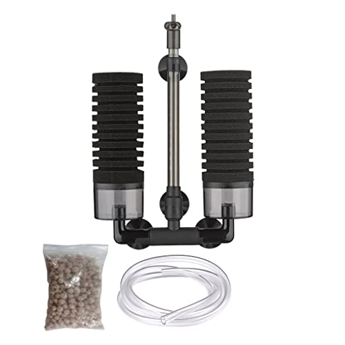 Aquarium-Schwammfilter, leise, tauchfähiger Schaumstofffilter für Süß- und Salzwasseraquarien, einschließlich Bioball-Aquarium-Schwammfilter, 30,5 cm, 50,8 cm, 10, 20, 40, 55 Gallonen-Set, Aquarium-Schwammfilter, leise, tauchfähiger Schaumstofffilter für Süß- und Salzwasseraquarien, einschließlich Bioball-Aquarium-Schwammfilter, 30,5 cm, 50,8 cm, 10, 20, 40, 55 Gallonen-Set, von Mllepjdh