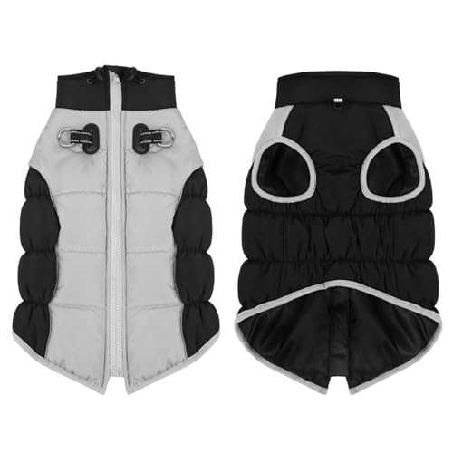 Haustier-Winter-Overall für Hunde, 2 Beine, Welpen, winddichte Kleidung mit Leinenhaken, warmer Mantel, dickes Futter, für kleine Hunde, winddichter Haustiermantel für den Winter Haustier-Winter-Overall für Hunde, 2 Beine, Welpen, winddichte Kleidung mit Leinenhaken, warmer Mantel, dickes Futter, für kleine Hunde, winddichter Haustiermantel für den Winter von Mllepjdh
