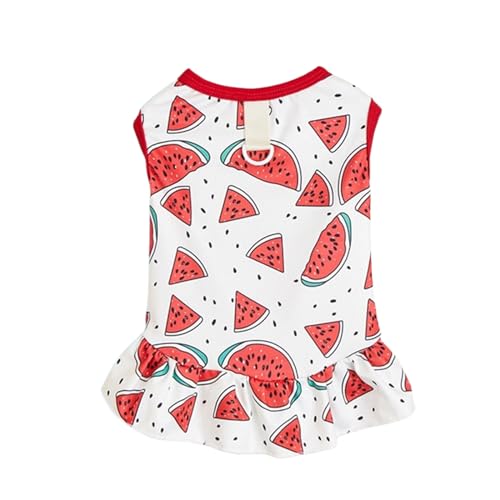 Hundekleid für Reisen, niedlicher Druck, Haustierkleid, Hundekleid, Traktionsringe, Rock, Katzenkleid, Hundekleidung für kleine Hunde, Katzen, Hundekleidung für Hunde, Frühlingshunde, Mädchen, farbig von Mllepjdh