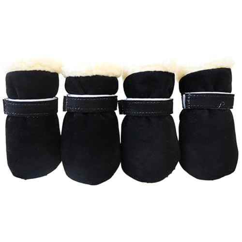 Mllepjdh Dicke, warme, winddichte Winterschuhe für Haustiere, Hunde, rutschfeste Schneeschuhe für kleine Hunde, Welpen, Katzen, Hunde, Pfotenpflege, Schuhe, Hundestiefel, winddicht, für Wetter und Mllepjdh Dicke, warme, winddichte Winterschuhe für Haustiere, Hunde, rutschfeste Schneeschuhe für kleine Hunde, Welpen, Katzen, Hunde, Pfotenpflege, Schuhe, Hundestiefel, winddicht, für Wetter und von Mllepjdh