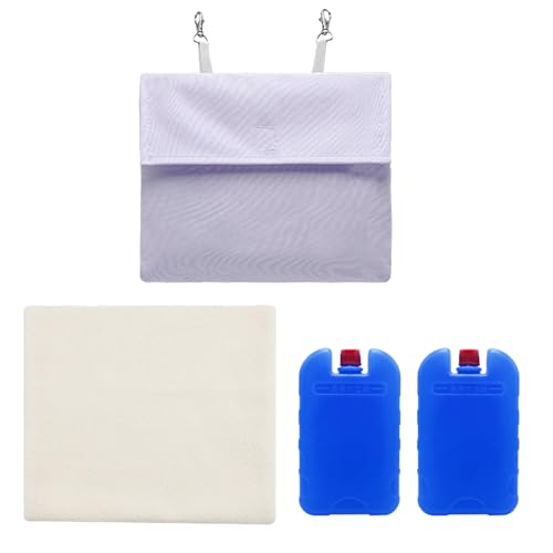 Mllepjdh Eisbeutel zum Aufhängen für Kleintiere, verstellbare Kaninchen und Meerschweinchen, vielseitiger Eispackträger für Käfig Mllepjdh Eisbeutel zum Aufhängen für Kleintiere, verstellbare Kaninchen und Meerschweinchen, vielseitiger Eispackträger für Käfig von Mllepjdh