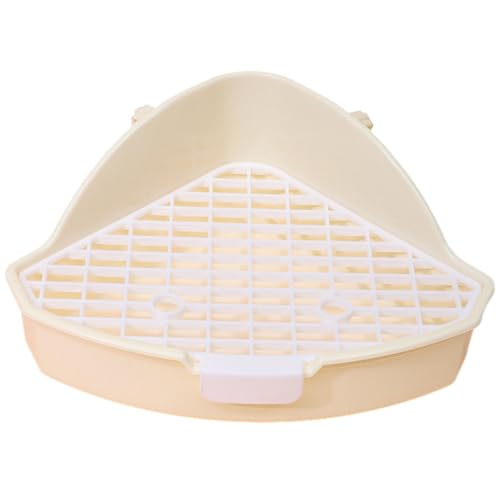 Mllepjdh Hamster Katzentoilette Töpfchentraining Toilette Haustier Käfig Streu Bettwäsche Box Anti-Verschütten Kaninchen Toilette Tablett für Kleintiere Haustier Toilette, Weiß Mllepjdh Hamster Katzentoilette Töpfchentraining Toilette Haustier Käfig Streu Bettwäsche Box Anti-Verschütten Kaninchen Toilette Tablett für Kleintiere Haustier Toilette, Weiß von Mllepjdh