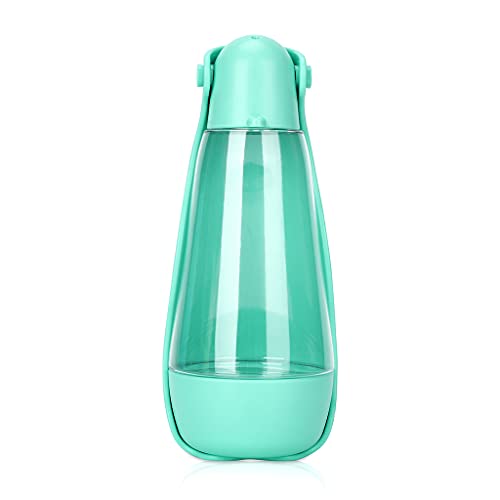 Mllepjdh Haustierflasche mit Trink- und Fütterungsfunktion, leichter Wasserspender für Haustiere, faltbar, Reisezubehör, Reisebecher für Haustiere von Mllepjdh