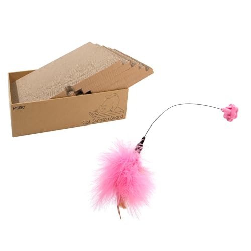Mllepjdh Haustierspielzeug + Katzenkratzbrett, Wellpapierschleifer, recycelbarer Karton, macht das Schleifen von Krallen interessanter Mllepjdh Haustierspielzeug + Katzenkratzbrett, Wellpapierschleifer, recycelbarer Karton, macht das Schleifen von Krallen interessanter von Mllepjdh