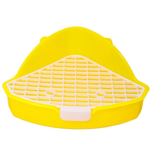 Mllepjdh Katzentoilette für Hamster, Töpfchentraining, Haustierkäfig, Einstreu, Bettkasten, Anti-Verschütten, Kaninchentoilette für Kleintiere, Haustier-Toilette, Gelb Mllepjdh Katzentoilette für Hamster, Töpfchentraining, Haustierkäfig, Einstreu, Bettkasten, Anti-Verschütten, Kaninchentoilette für Kleintiere, Haustier-Toilette, Gelb von Mllepjdh