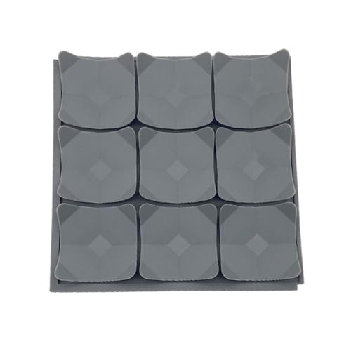 Mllepjdh Slow Feed Hundenapf Hund Leckmatte Quadratisch Duschassistent LickPad Haustier Training für Joghurt Hund Slow Eat Mat Grau von Mllepjdh