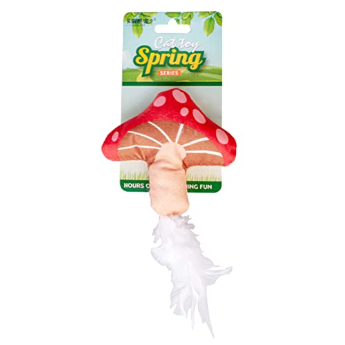 Mllepjdh Spielzeug für Indoor-Katzen, Plüsch für Kauspielzeug, Zahnen, selbstreinigend, interaktiv, gefüllt, Kätzchen, L, Kauspielzeug für Indoor-Katzen, Pilz Mllepjdh Spielzeug für Indoor-Katzen, Plüsch für Kauspielzeug, Zahnen, selbstreinigend, interaktiv, gefüllt, Kätzchen, L, Kauspielzeug für Indoor-Katzen, Pilz von Mllepjdh